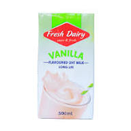 Fresh Dairy Vanilla Flavored Milk Carton *12Pcs - 250ml