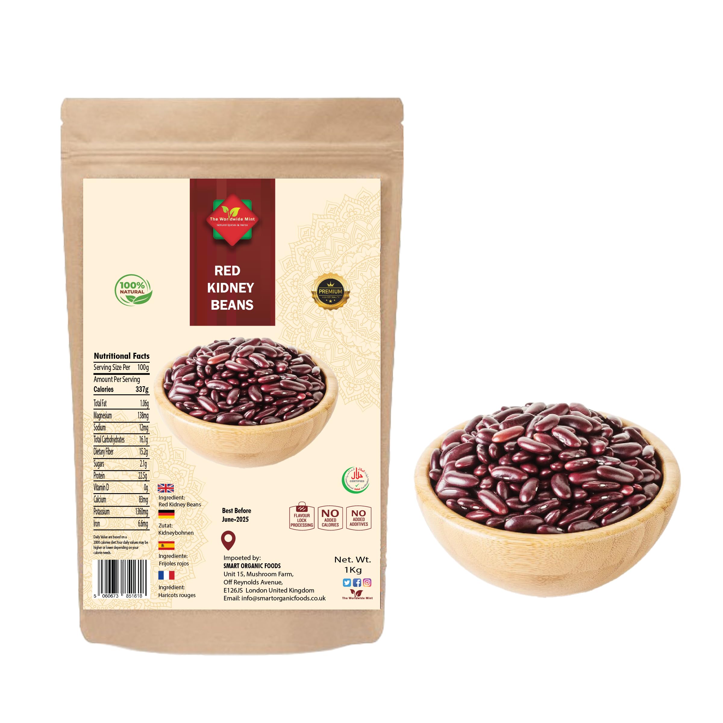 Grade A Fresh Red Kidney Beans (1kg)