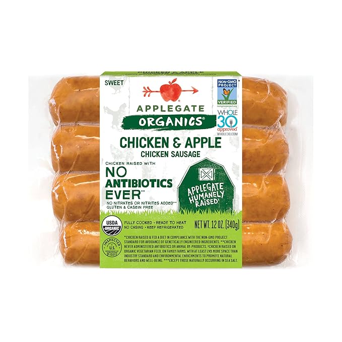 Applegate, Organic Chicken & Apple Sausage