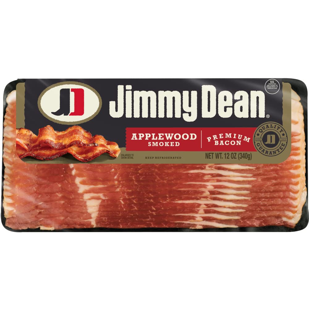 Jimmy Dean, Applewood Smoked Bacon, 12 oz (Prop 12 Compliant)